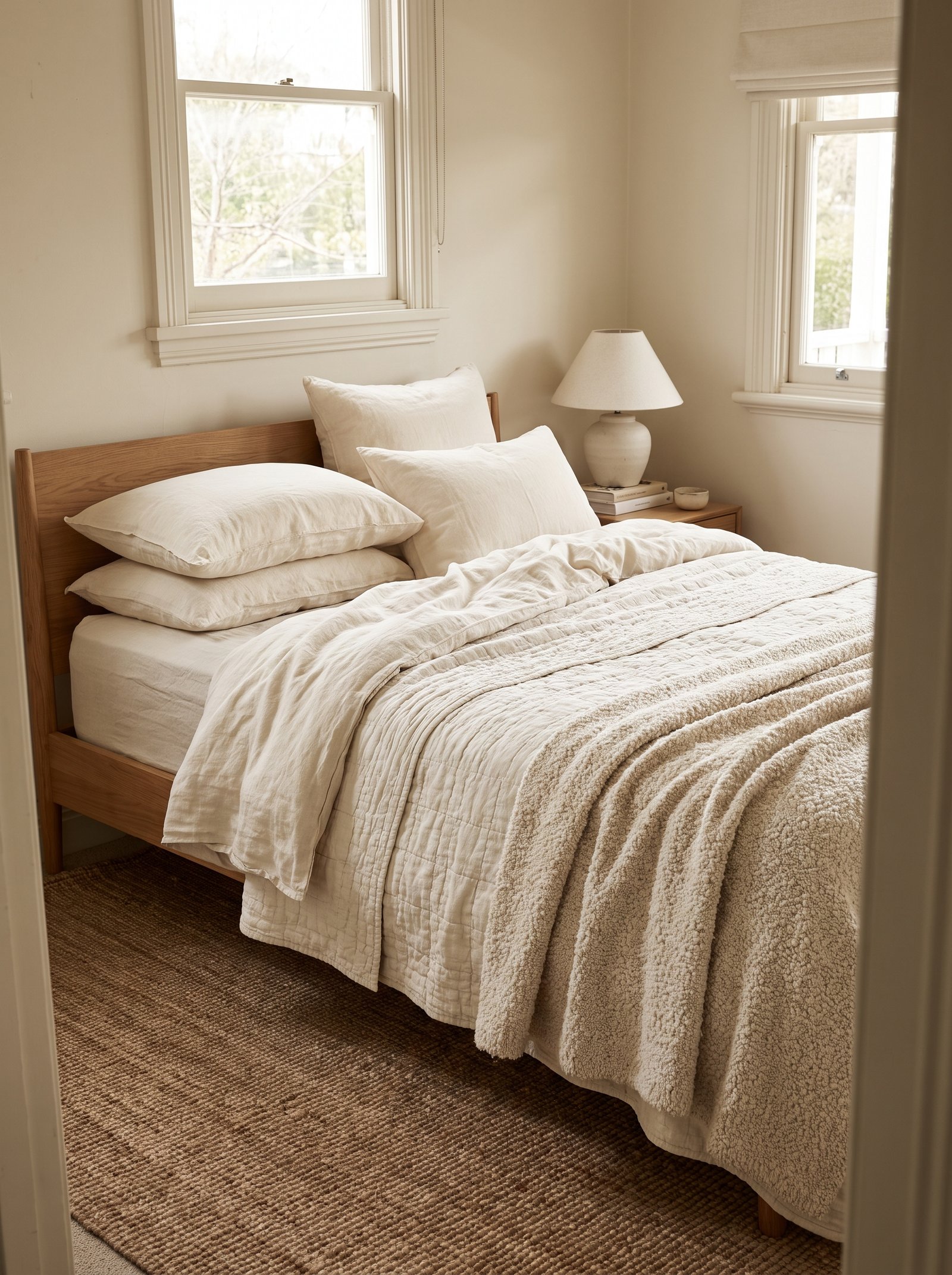 Layer bedding in three textures