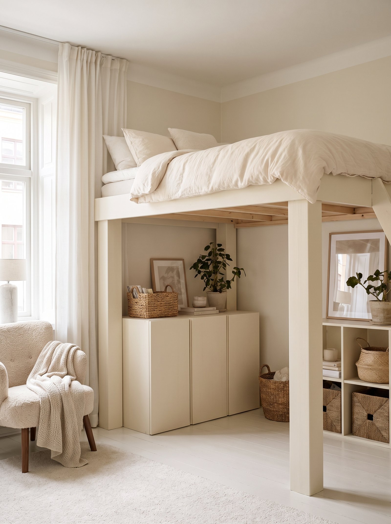3. Use tall bookshelves as room dividers
