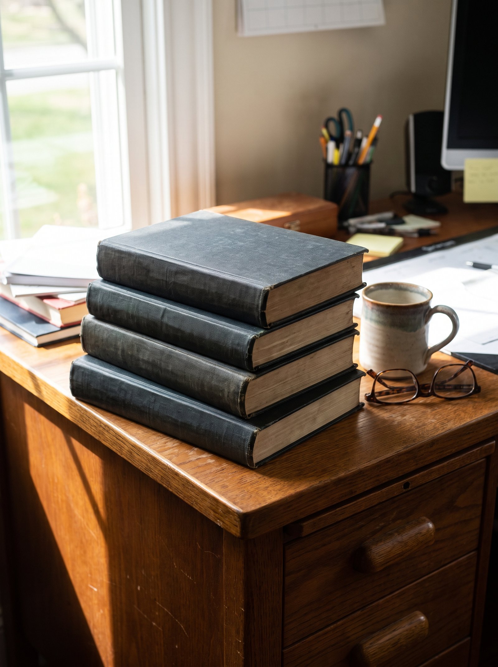 Add a small stack of books