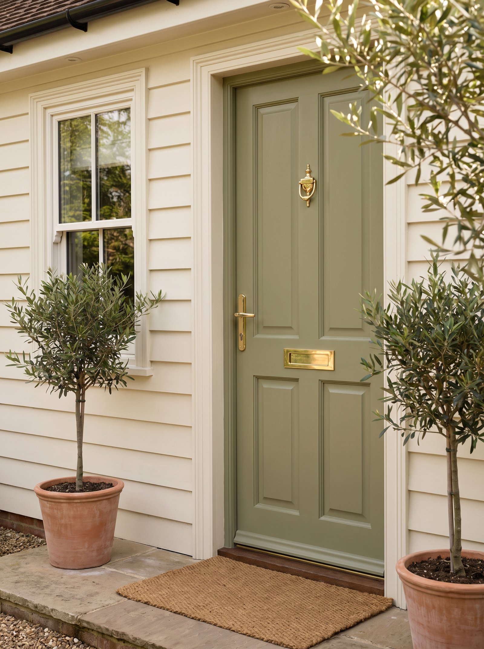 Paint the front door a warm color