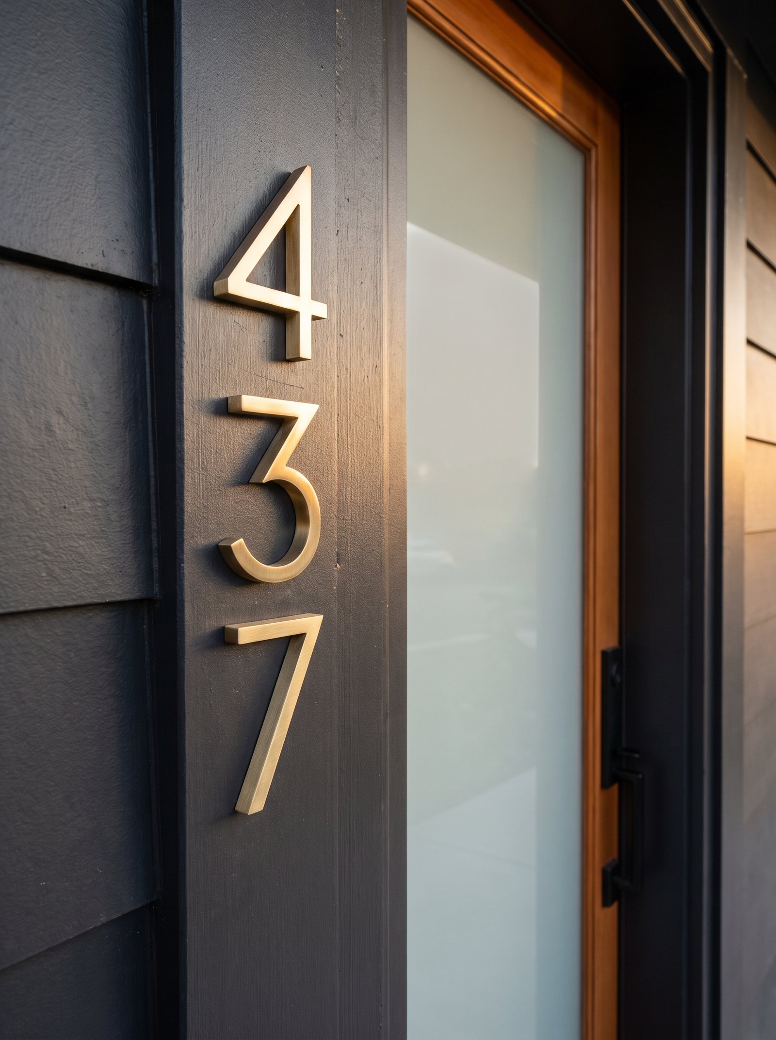 Add a bold house number sign