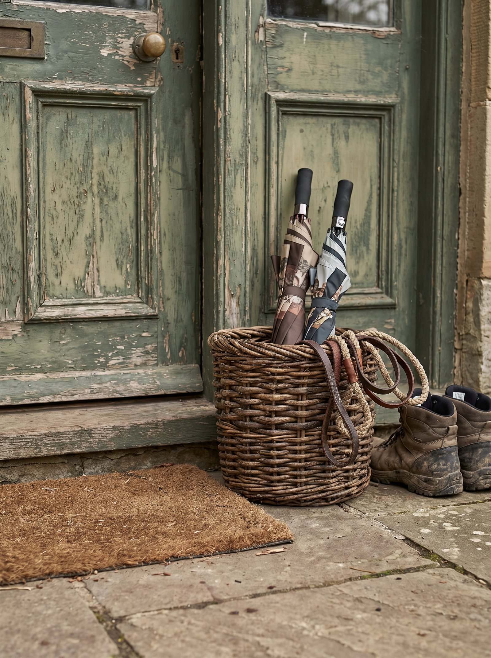 Add a small basket or bin for outdoor items