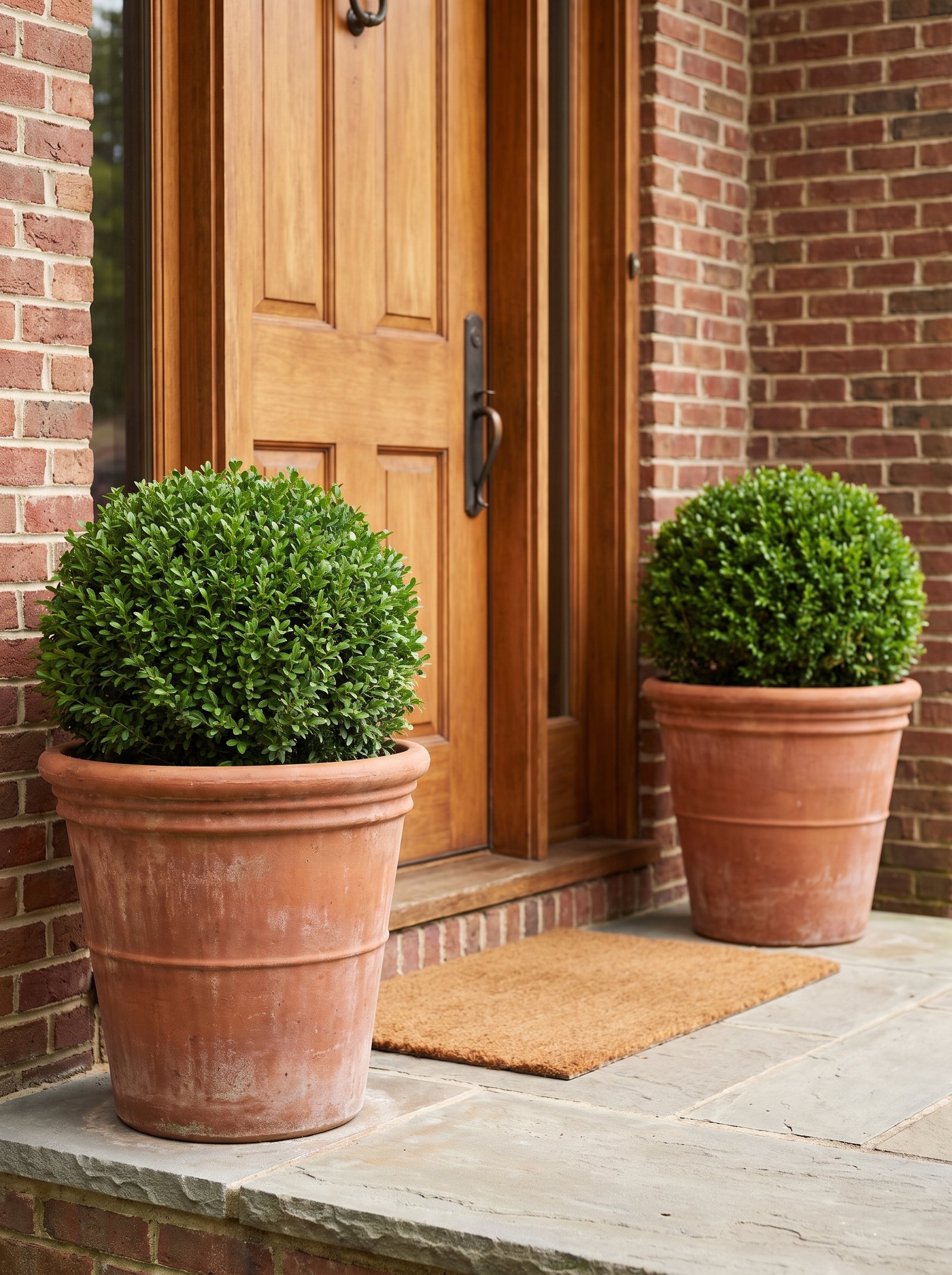 Add planters with mature plants