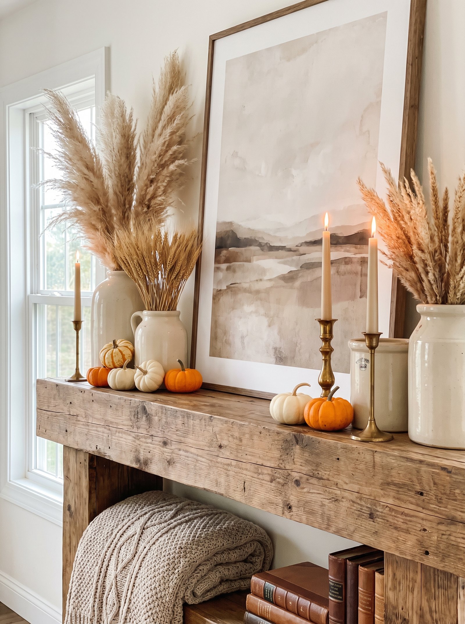 Add a mantel styling moment (if you have a fireplace)