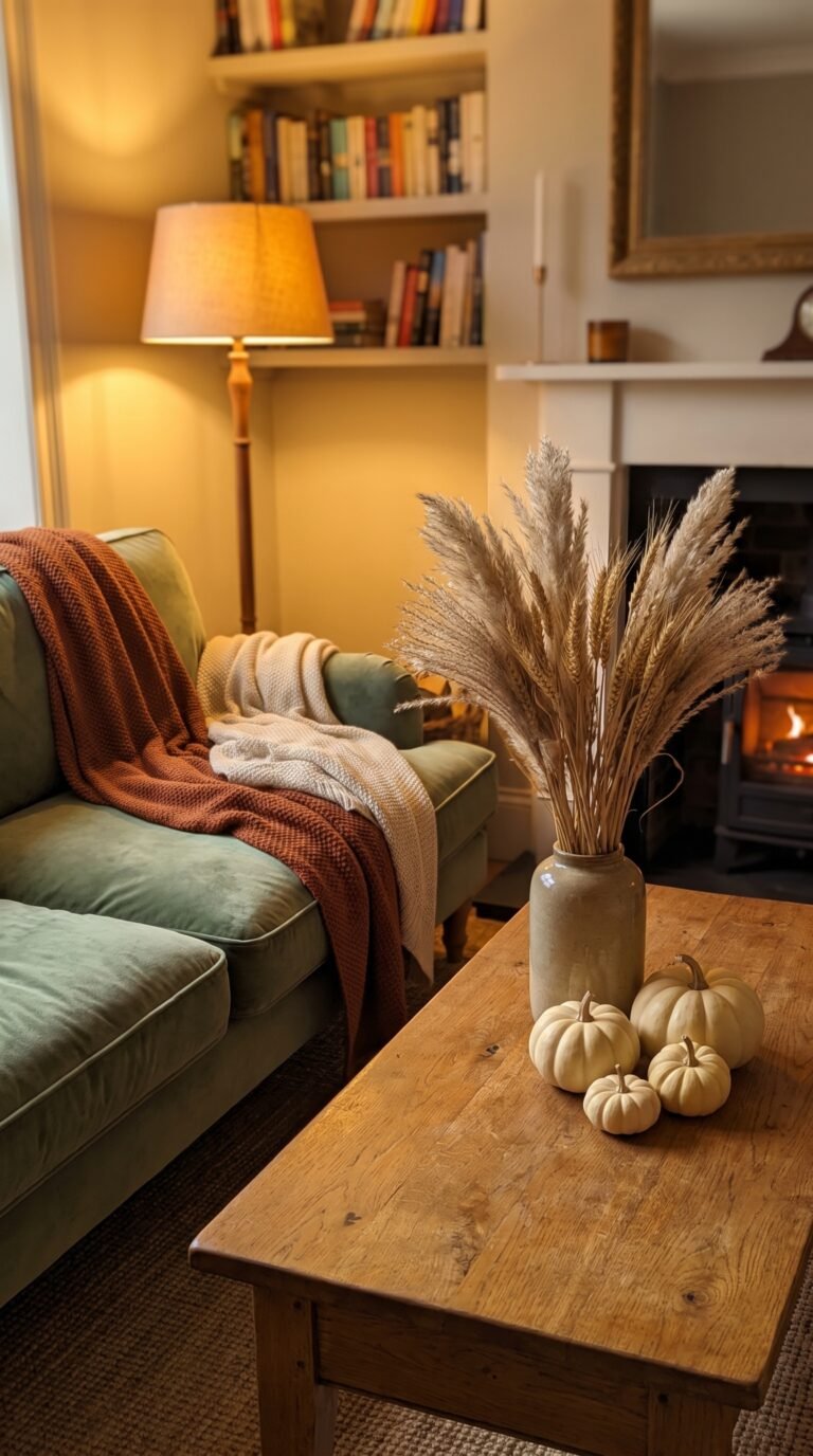 15 Cozy Fall Living Room Ideas That Aren’t All Orange