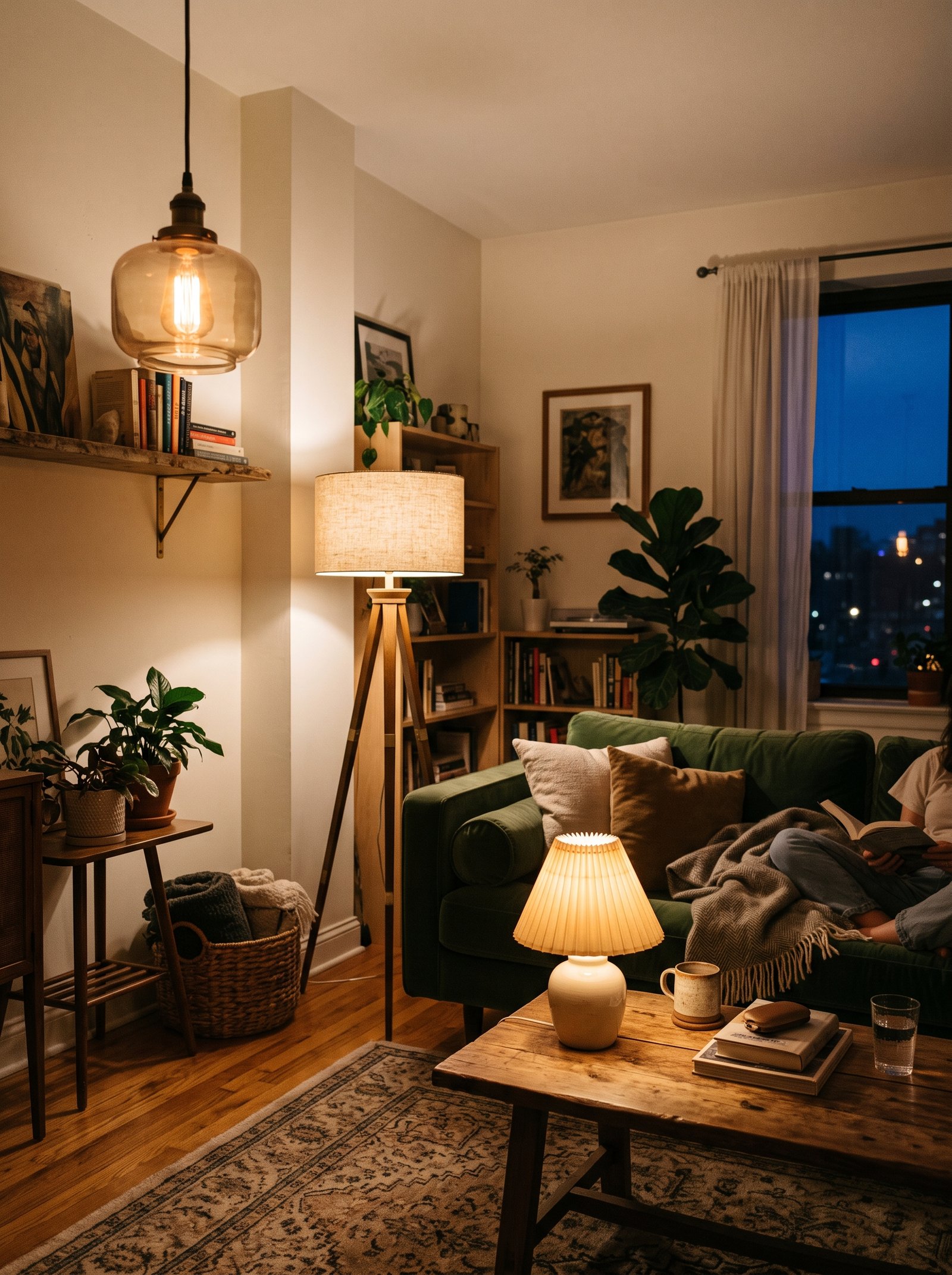 Layer three warm-bulb light sources
