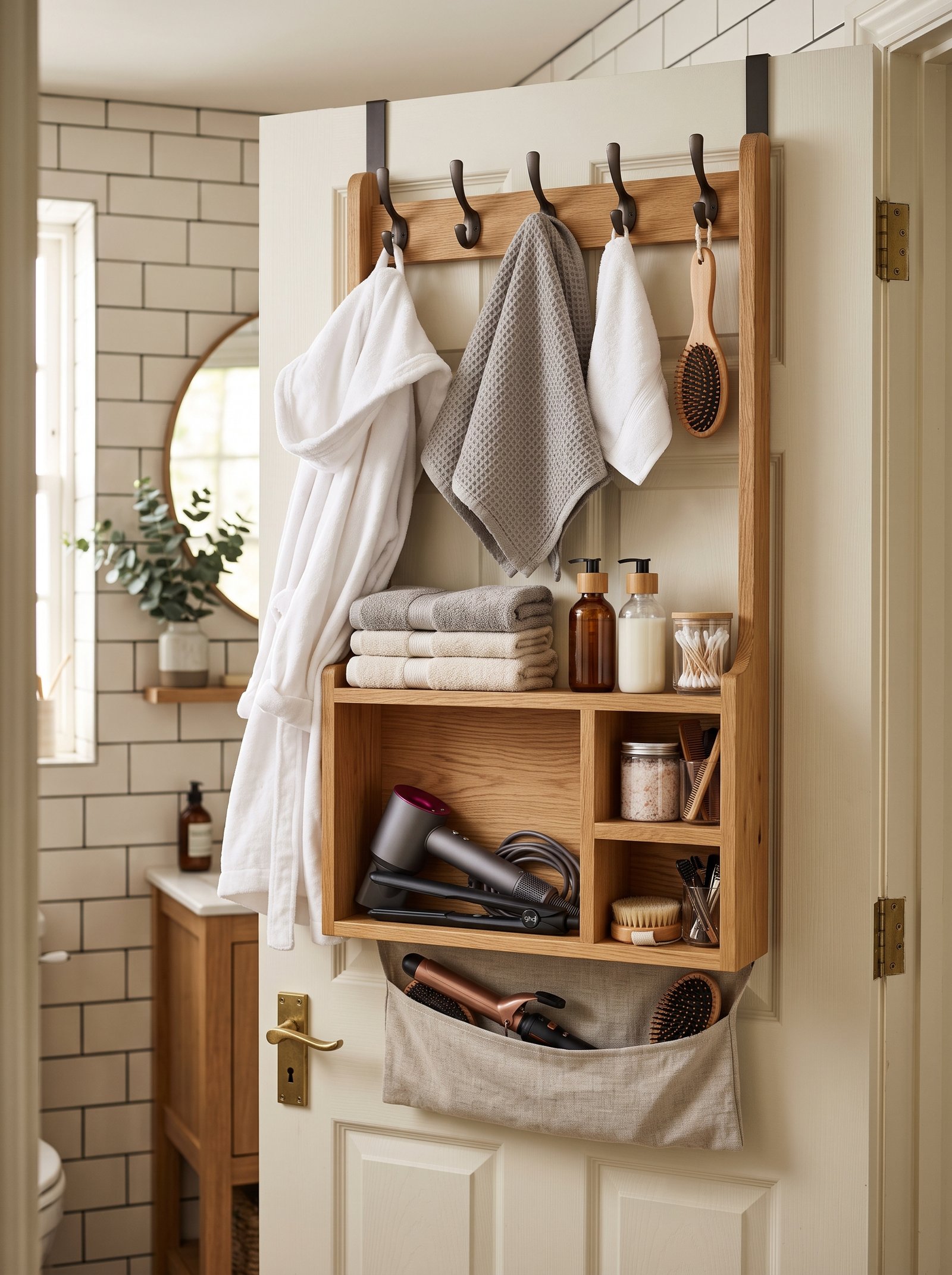 Over-the-door storage rack