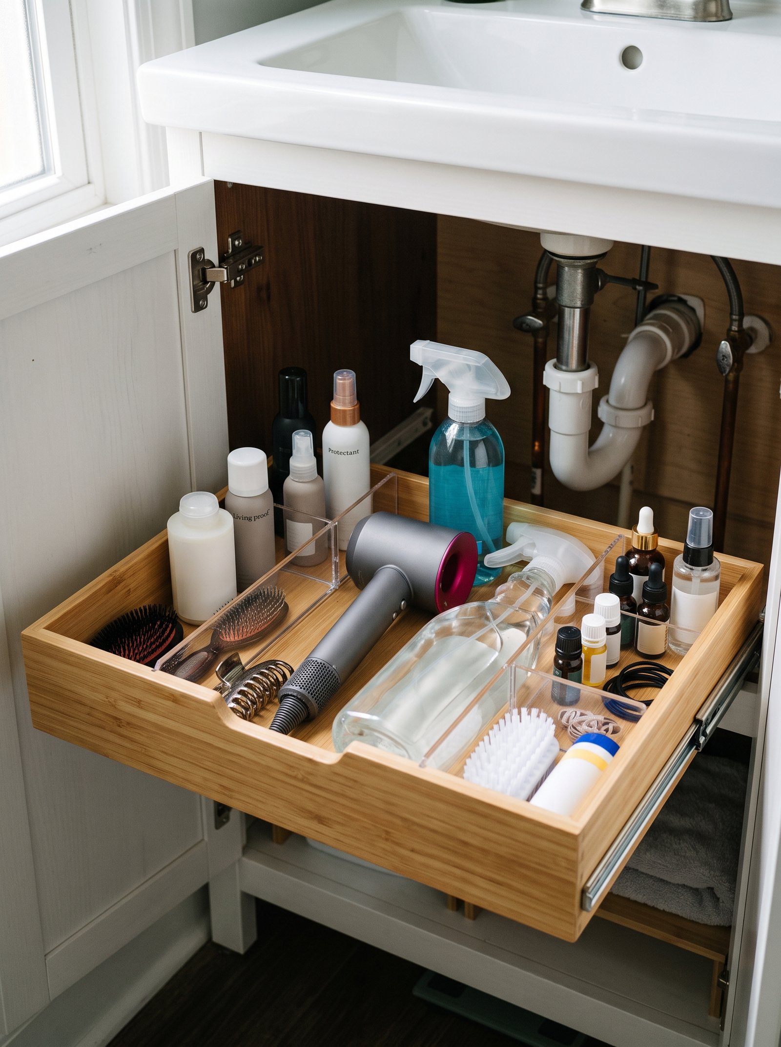 Under-sink pull-out organizer
