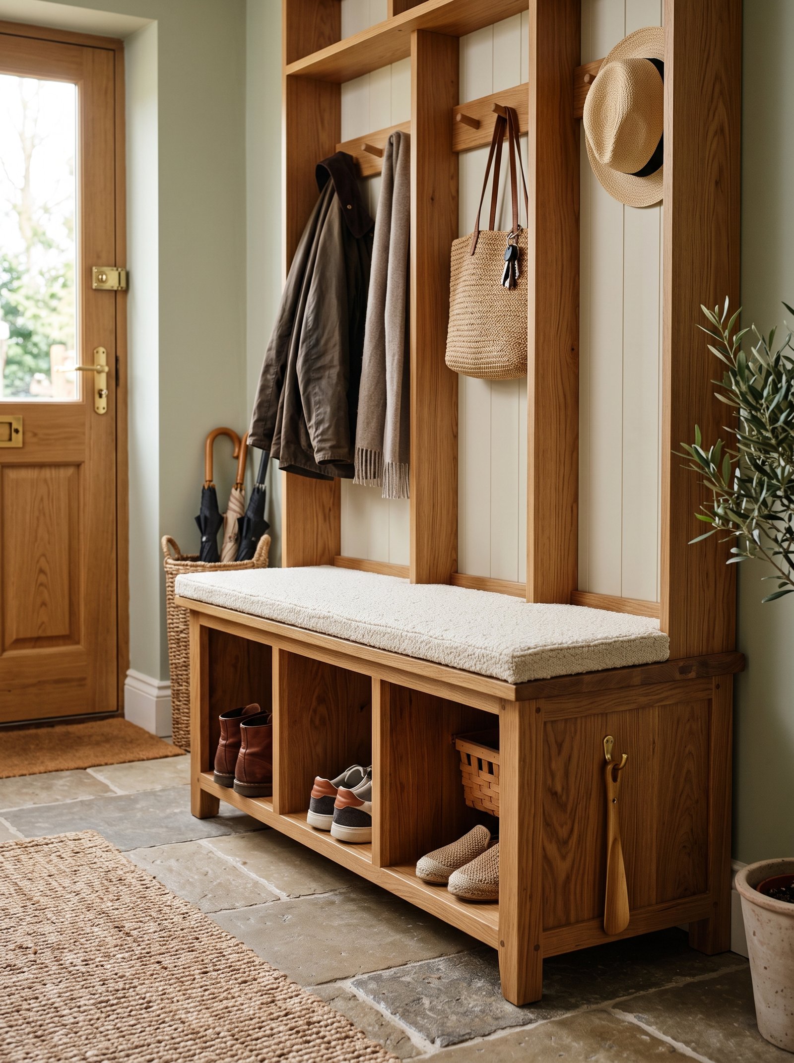 Add a bench for putting on shoes