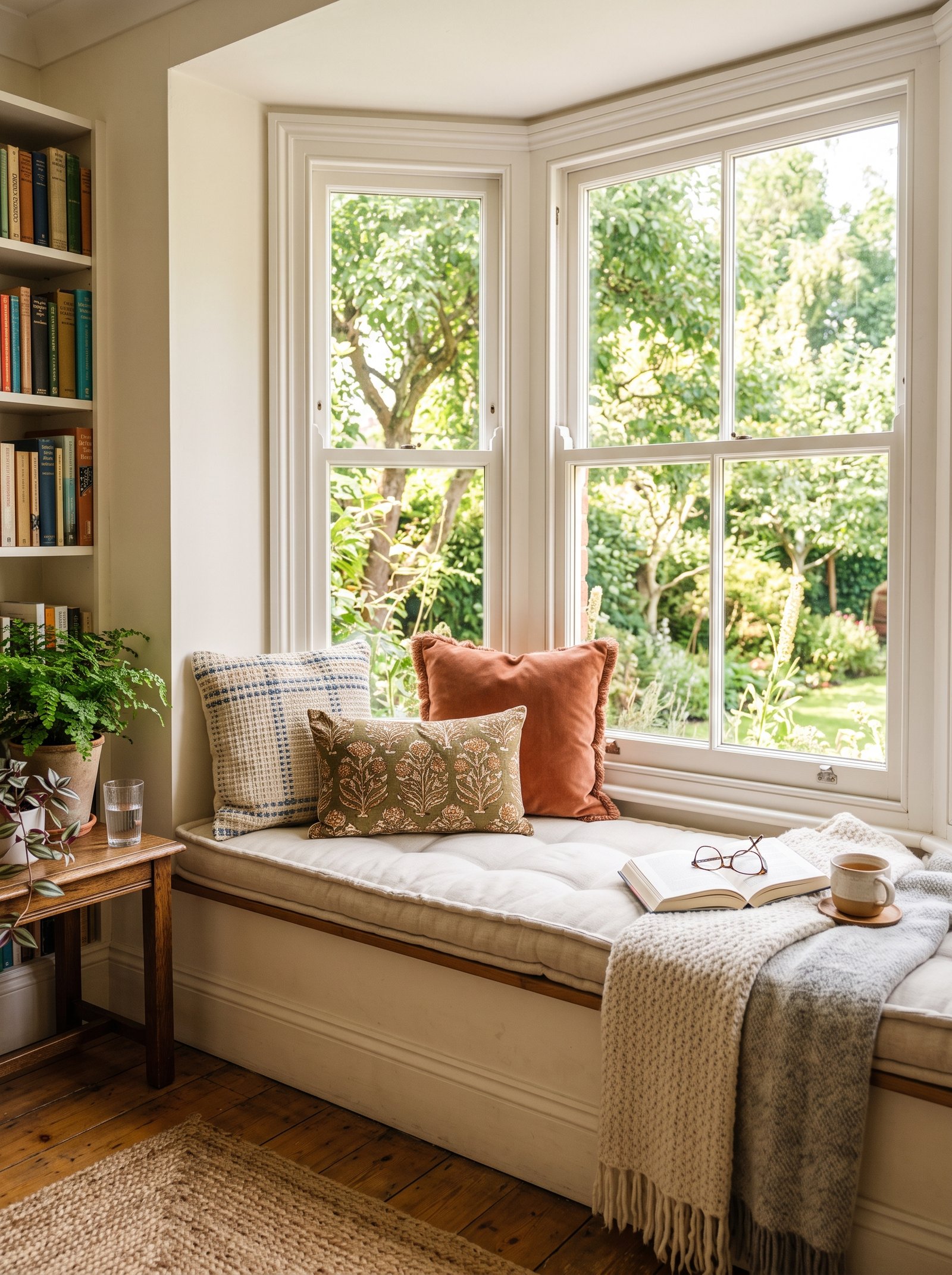 Build a nook in a bay window
