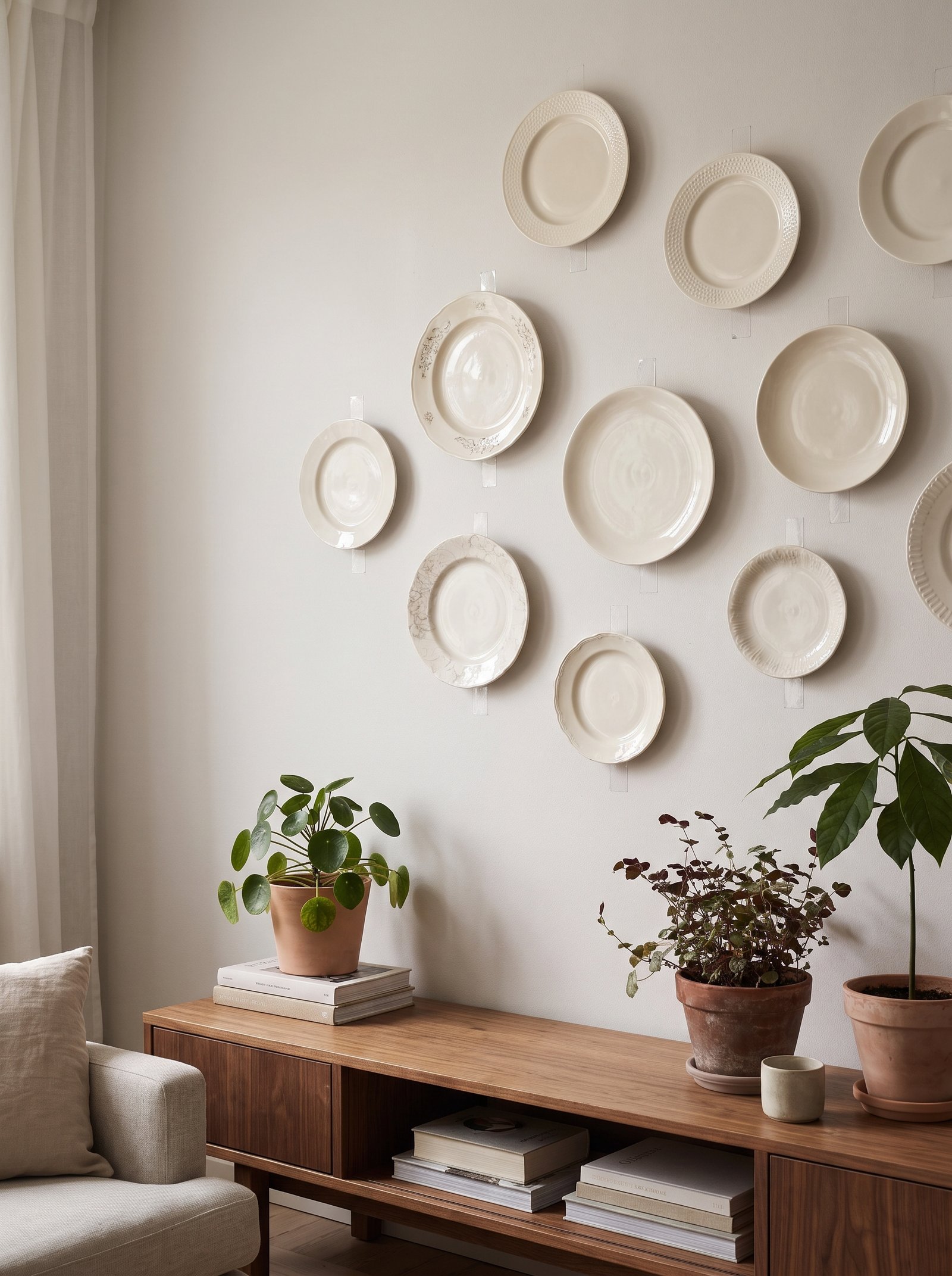 Hang a plate wall collection