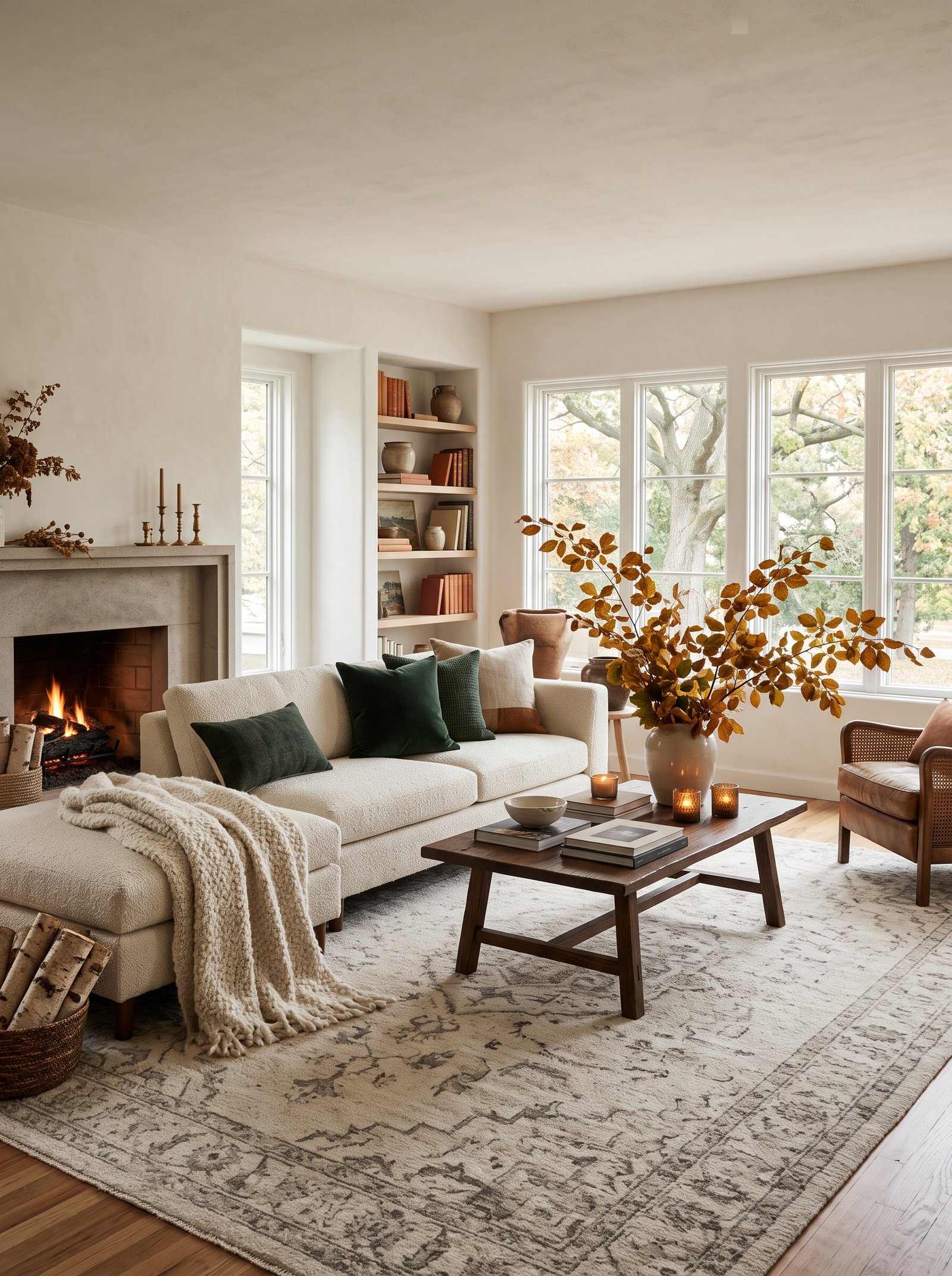 Use dark forest green as an accent