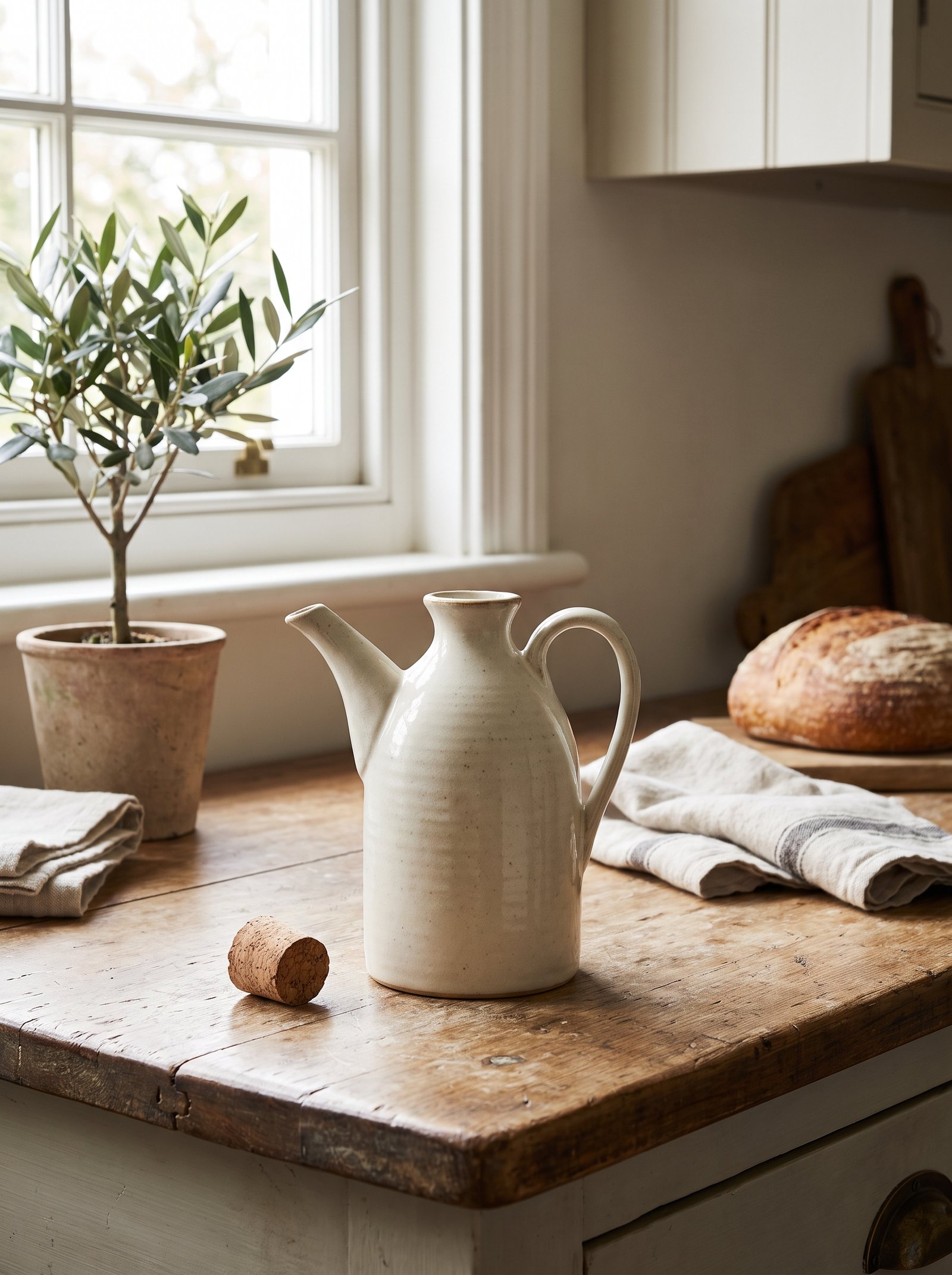 Add a ceramic olive oil cruet