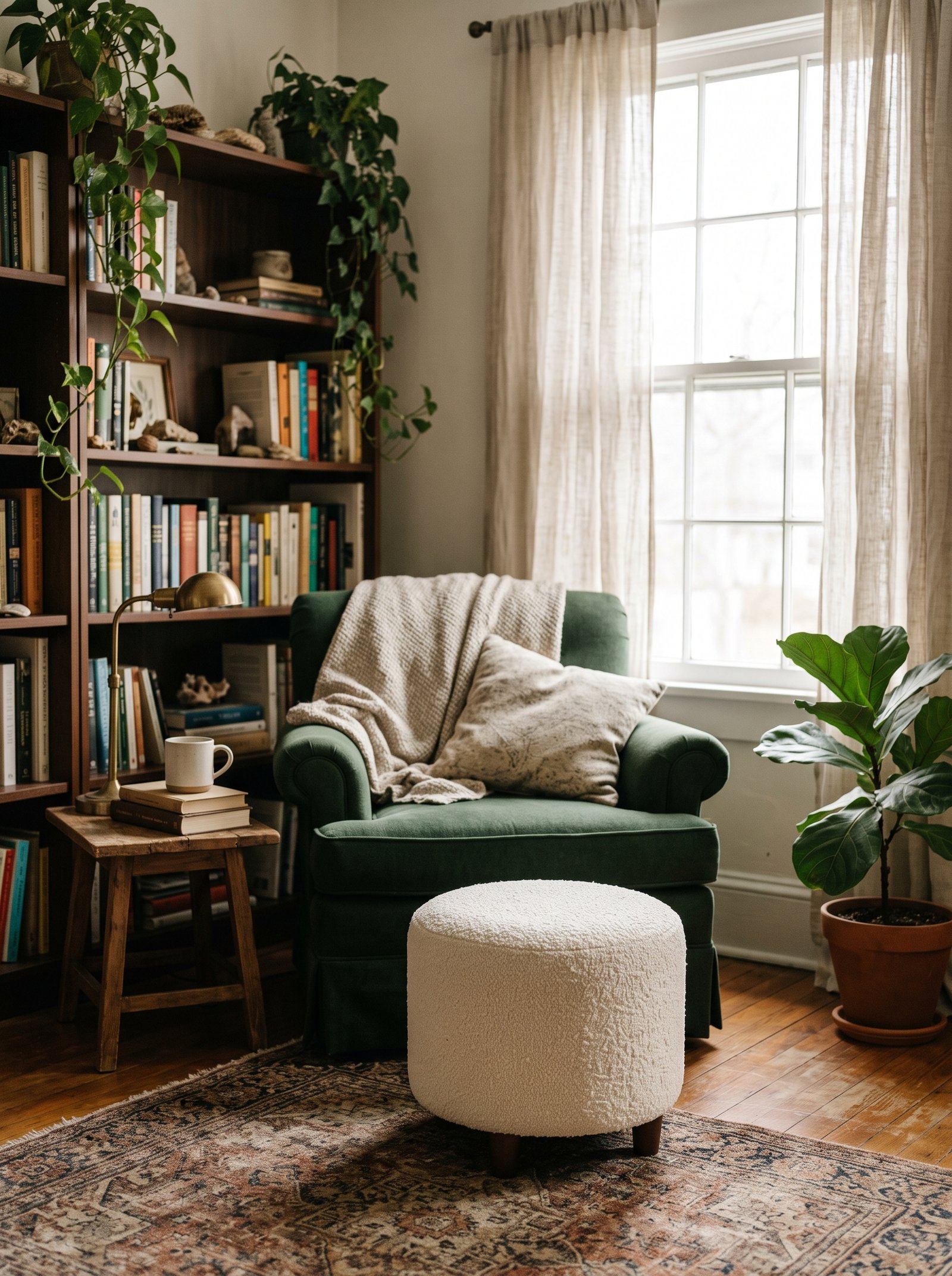 Add a small ottoman for feet