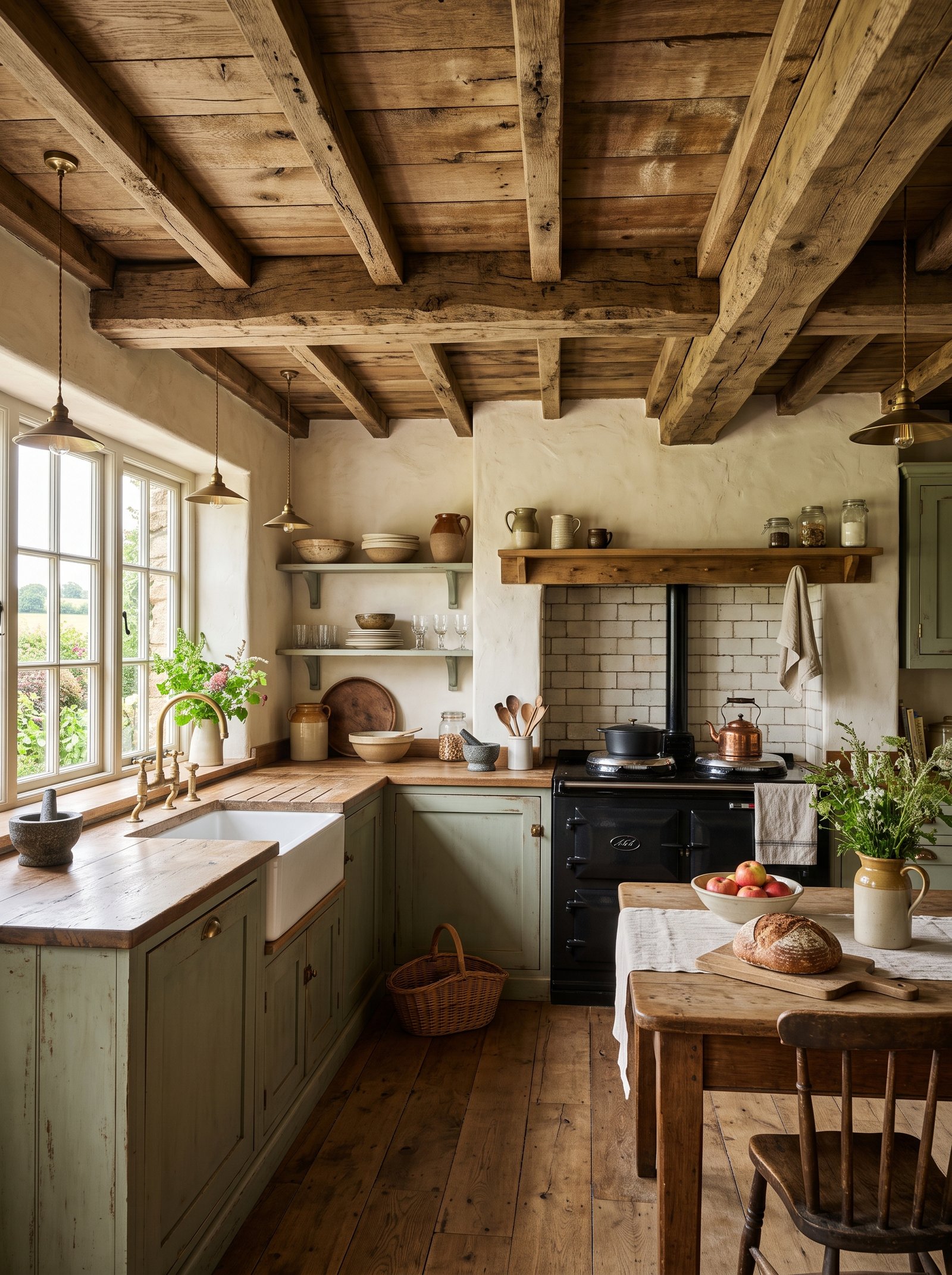 Add wood paneling to the ceiling