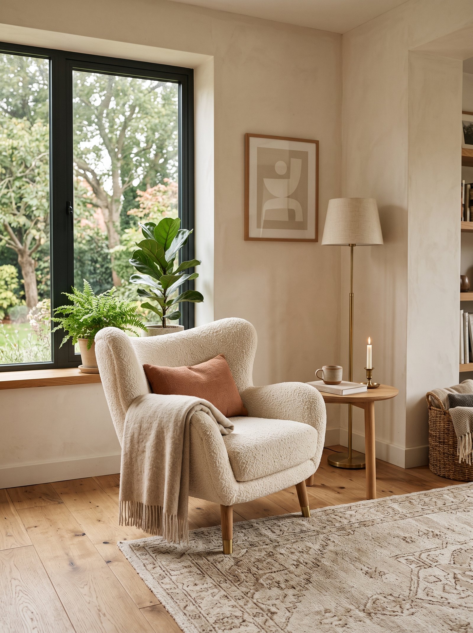 Lounge chair in the far corner