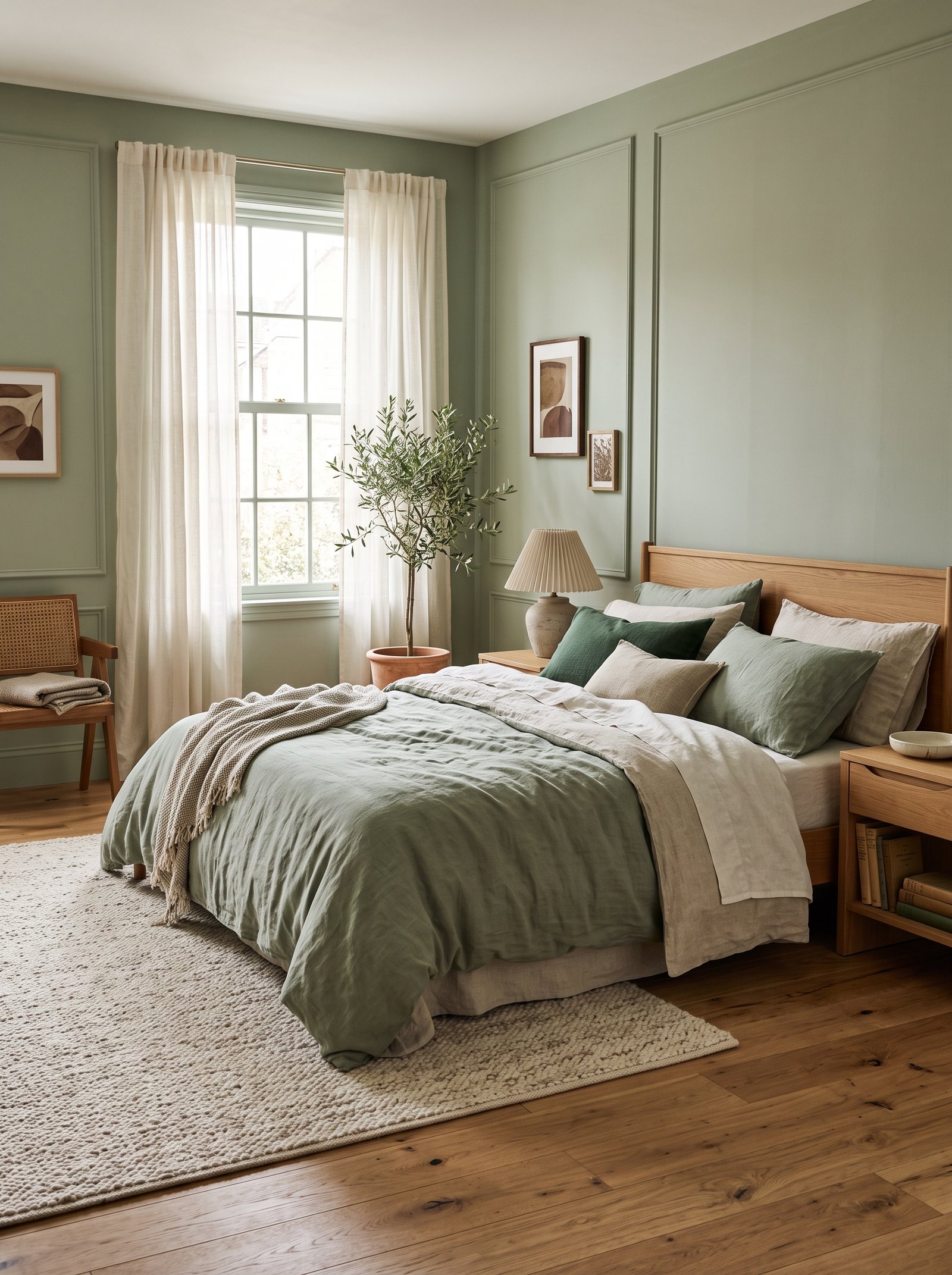 Install warm oak flooring