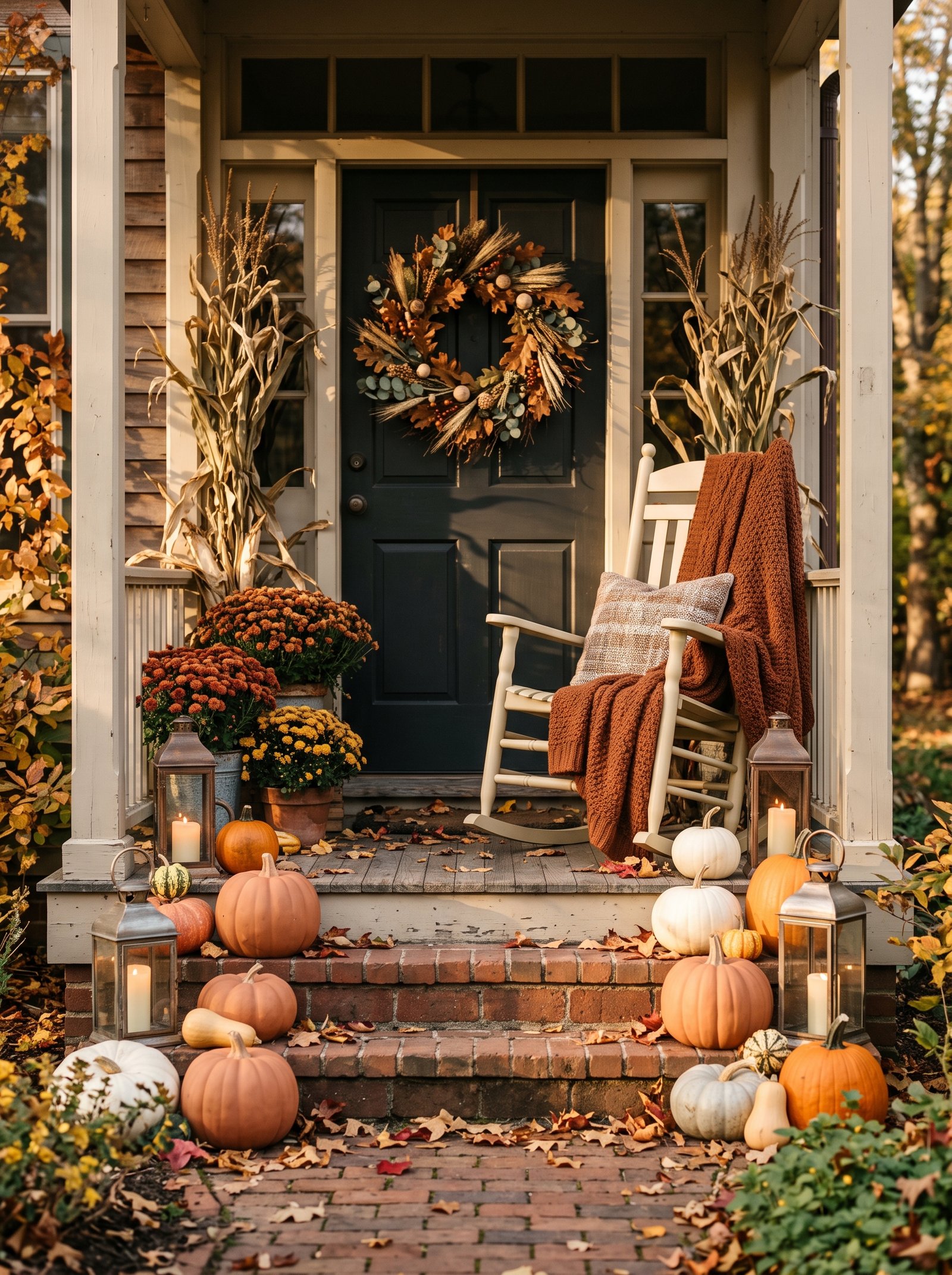 Put it all together — the complete fall porch