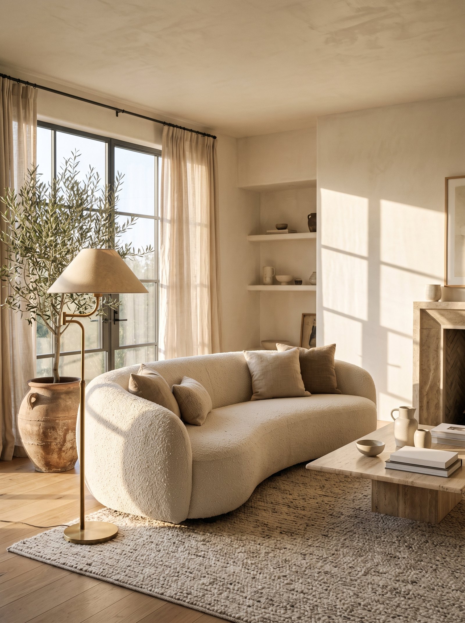 Put it all together — the complete neutral warm cream room