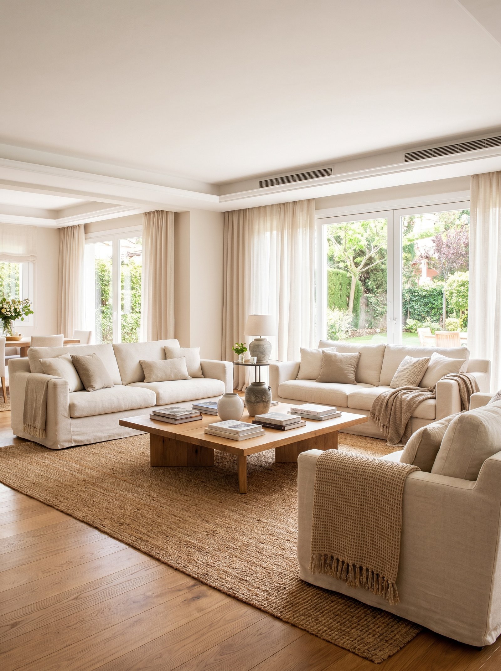 Two matching sofas facing each other